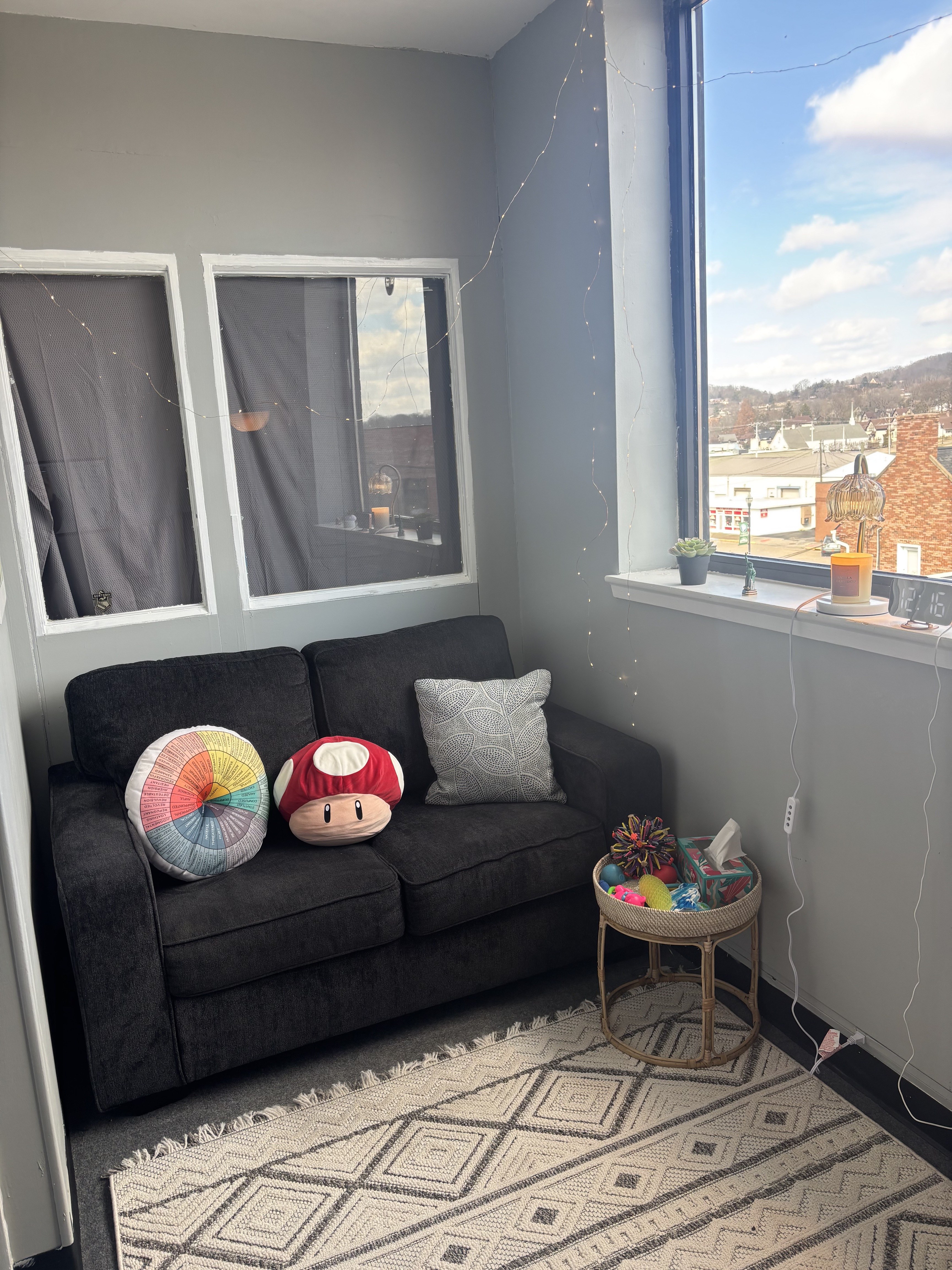 Counseling room couch